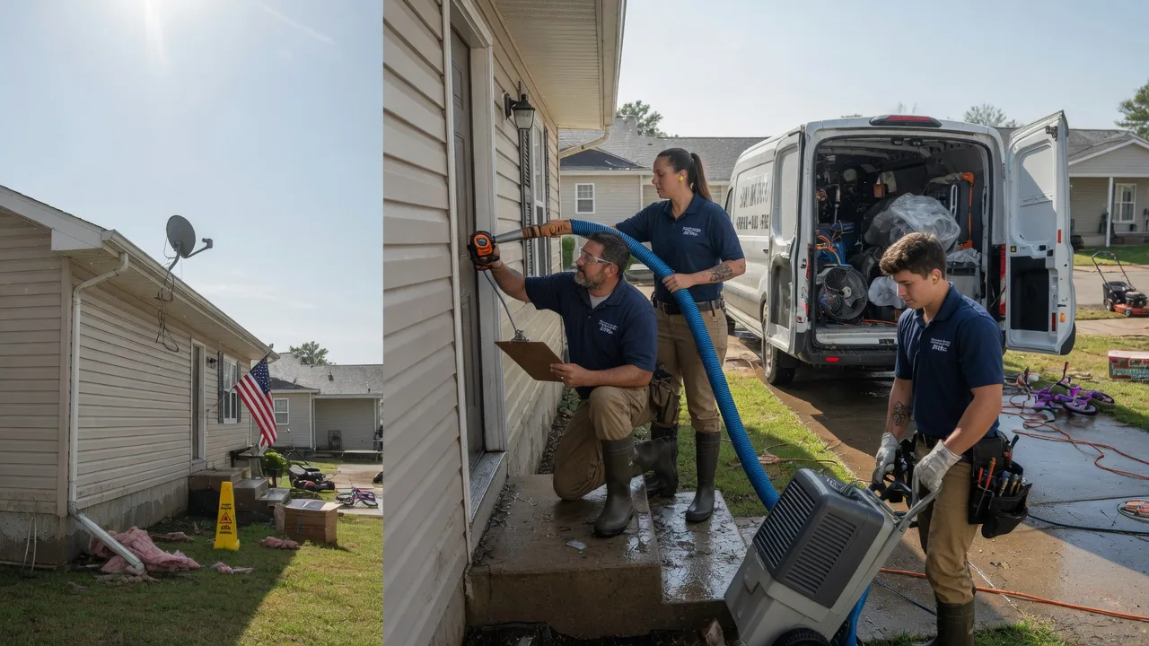 Ceiling Water Damage Restoration in Mineral Point, WI near me